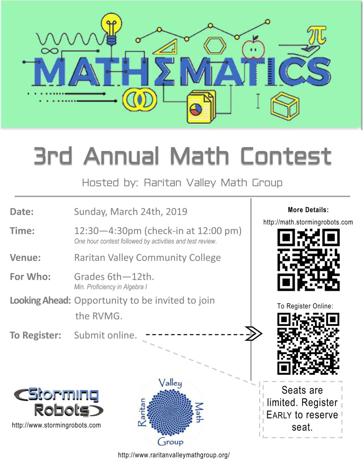 Third Annual Math Contest Raritan Valley Math Group